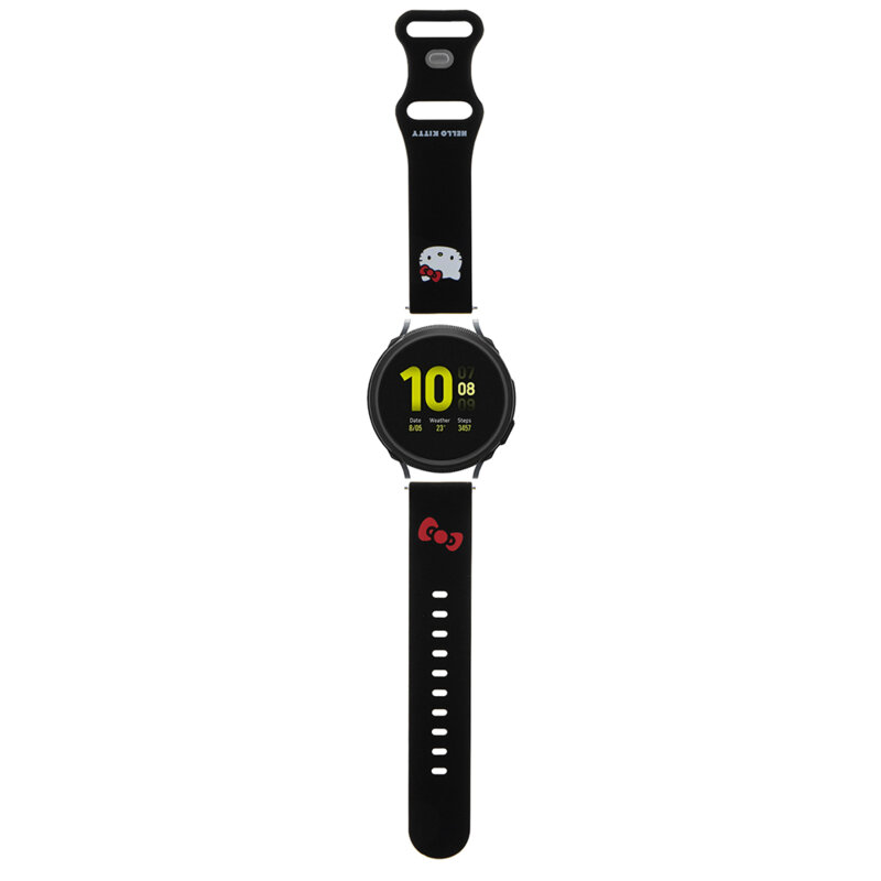 Curea Garmin Forerunner 245 Hello Kitty Strap Silicone, negru