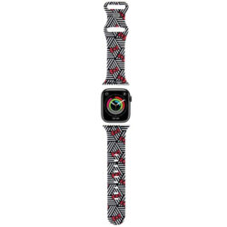 Curea Apple Watch 10 42mm Hello Kitty Strap Silicone, negru
