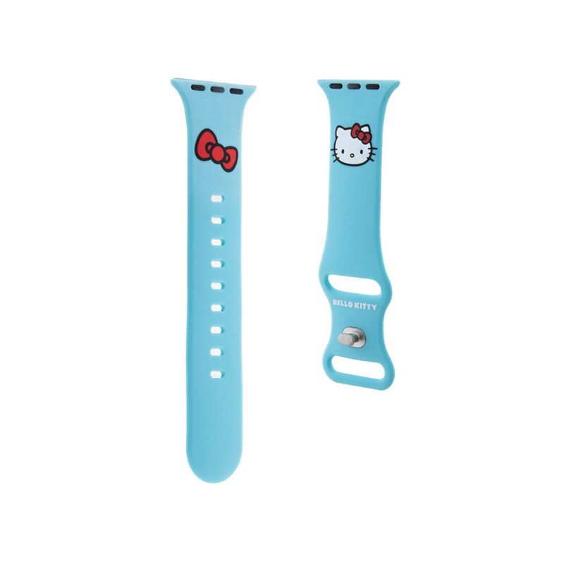 Curea Apple Watch 8 41mm Hello Kitty Strap Silicone, albastru