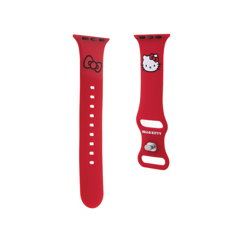 Curea Apple Watch 4 40mm Hello Kitty Strap Silicone, rosu
