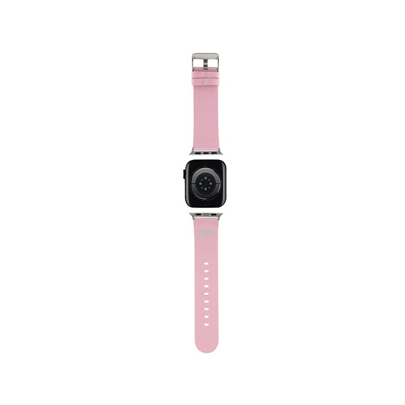 Curea Apple Watch 1 38mm Hello Kitty Strap Leather Kitty Head, roz, HKAWMPGKHP