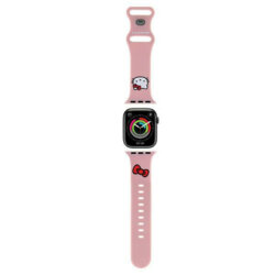 Curea Apple Watch 5 44mm Hello Kitty Strap Silicone, roz