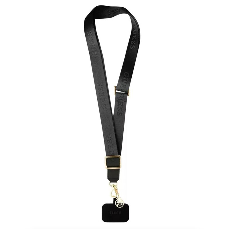 Snur pentru telefon universal Guess, negru, GUOUCPNLEH4K