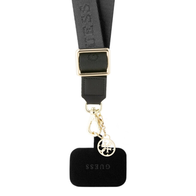 Snur pentru telefon universal Guess, negru, GUOUCPNLEH4K
