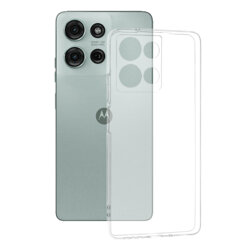 Husa Motorola Moto G75 Techsuit Clear Silicone, transparenta