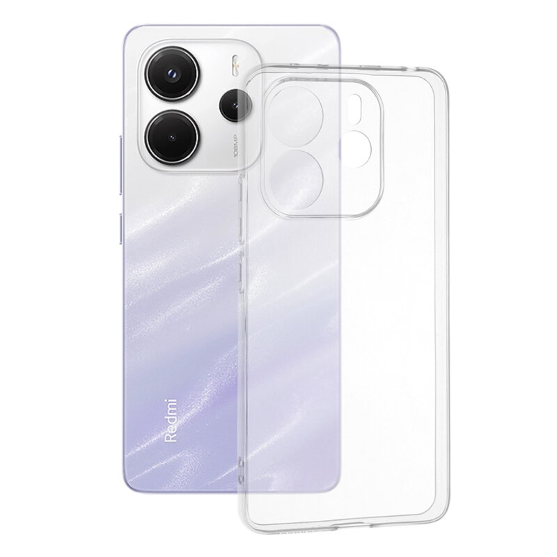 Husa Xiaomi Redmi Note 14 4G (Regional) Techsuit Clear Silicone, transparenta