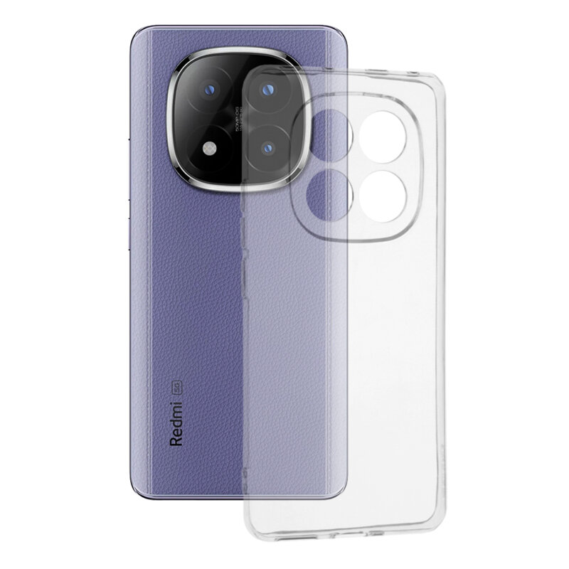Husa Xiaomi Redmi Note 14 Pro+ 5G Techsuit Clear Silicone, transparenta
