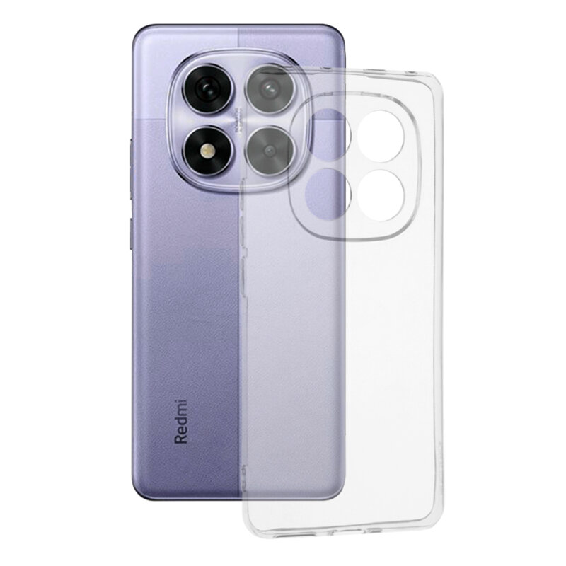Husa Xiaomi Redmi Note 14 Pro 5G Techsuit Clear Silicone, transparenta