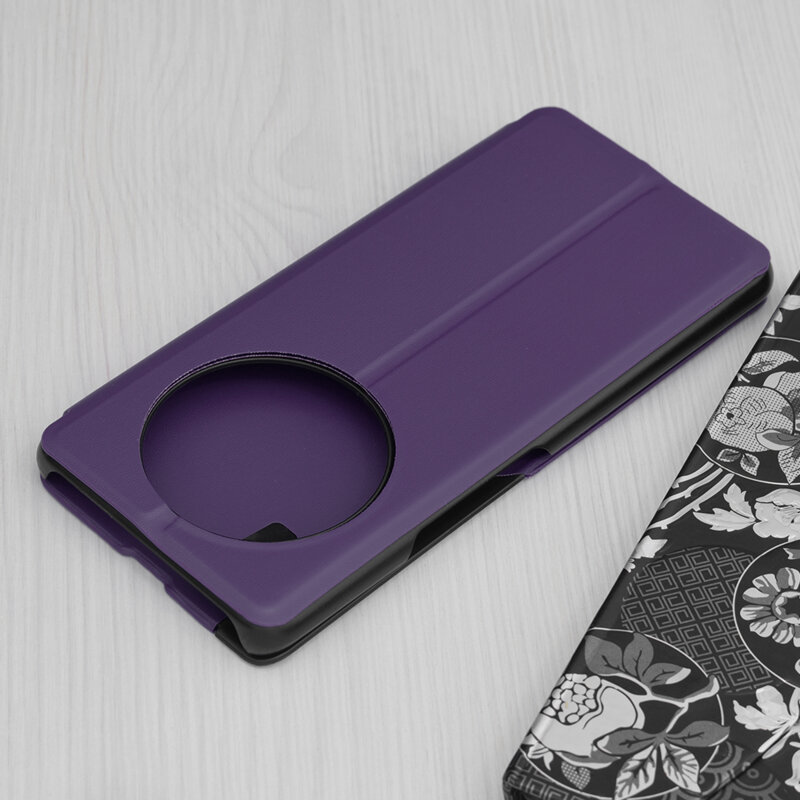 Husa Honor X9c Eco Leather View flip tip carte, mov