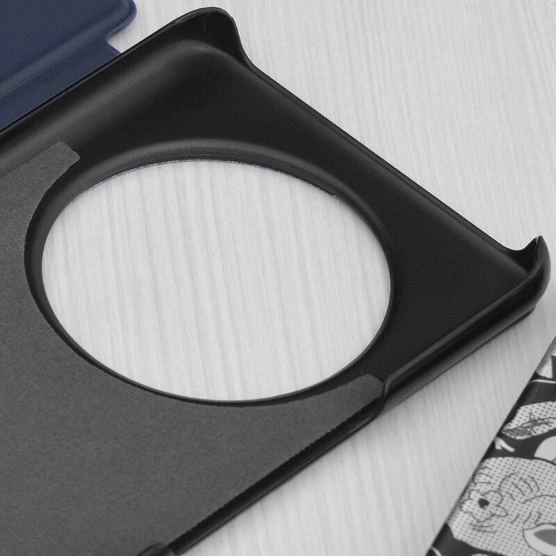 Husa Honor X9c Eco Leather View flip tip carte, albastru