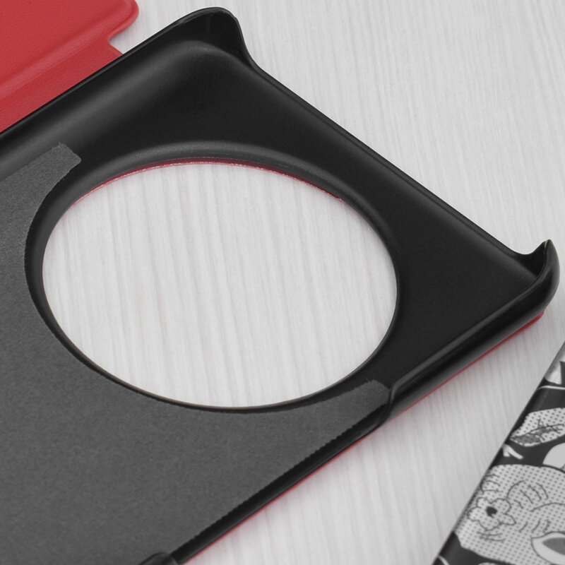 Husa Honor X9c Eco Leather View flip tip carte, rosu