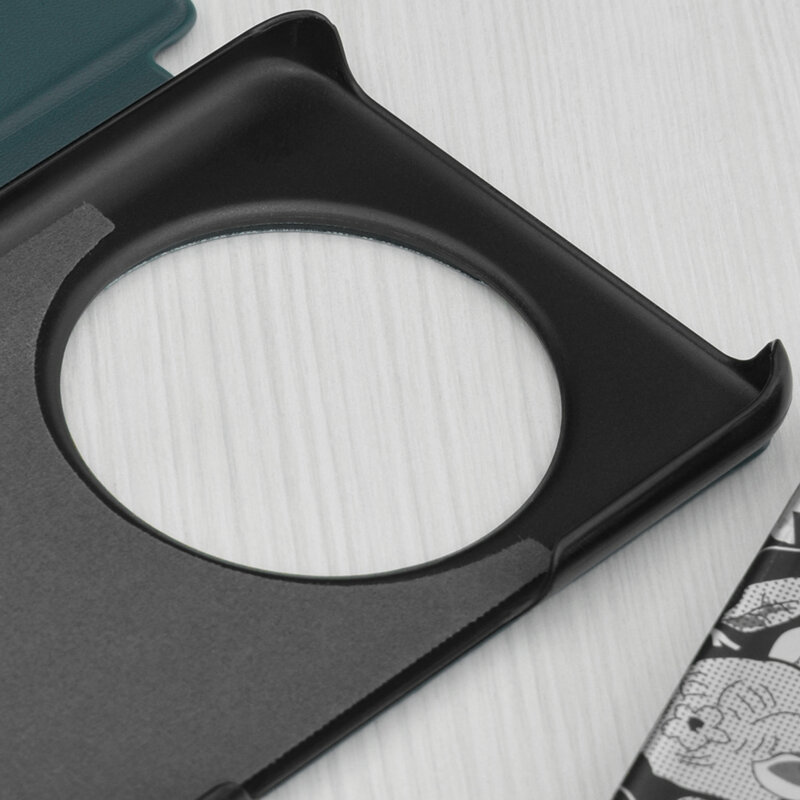 Husa Honor X9c Eco Leather View flip tip carte, verde