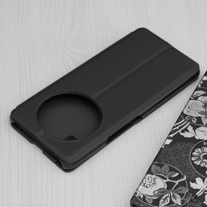 Husa Honor X9c Eco Leather View flip tip carte, negru