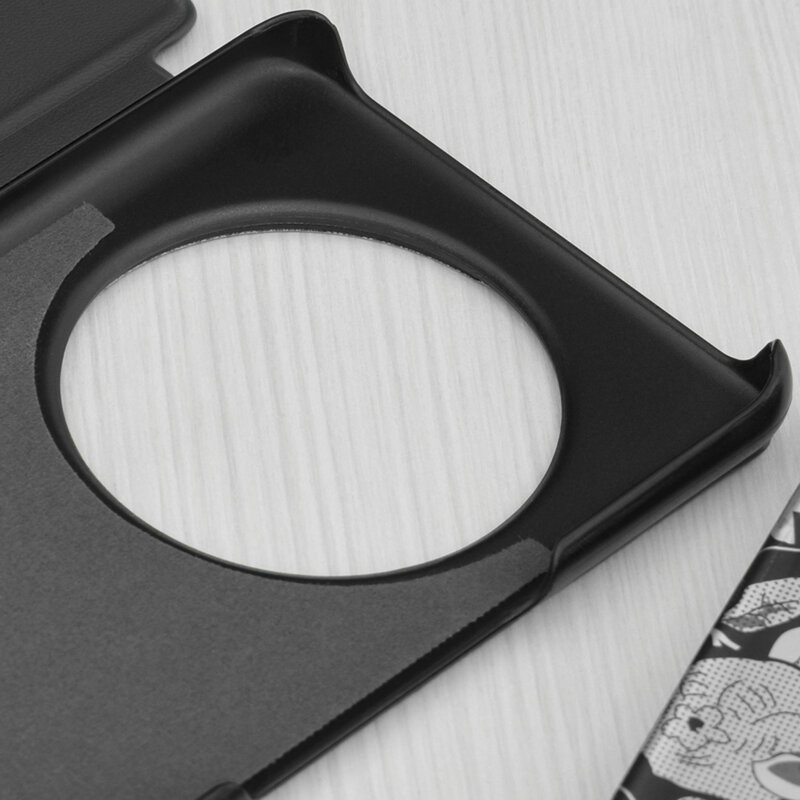 Husa Honor X9c Eco Leather View flip tip carte, negru