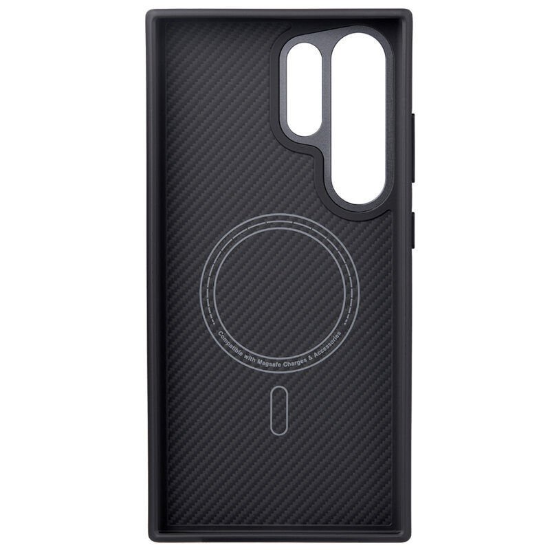 Husa Samsung Galaxy S24 Ultra Edizard Air MagSafe Case, negru