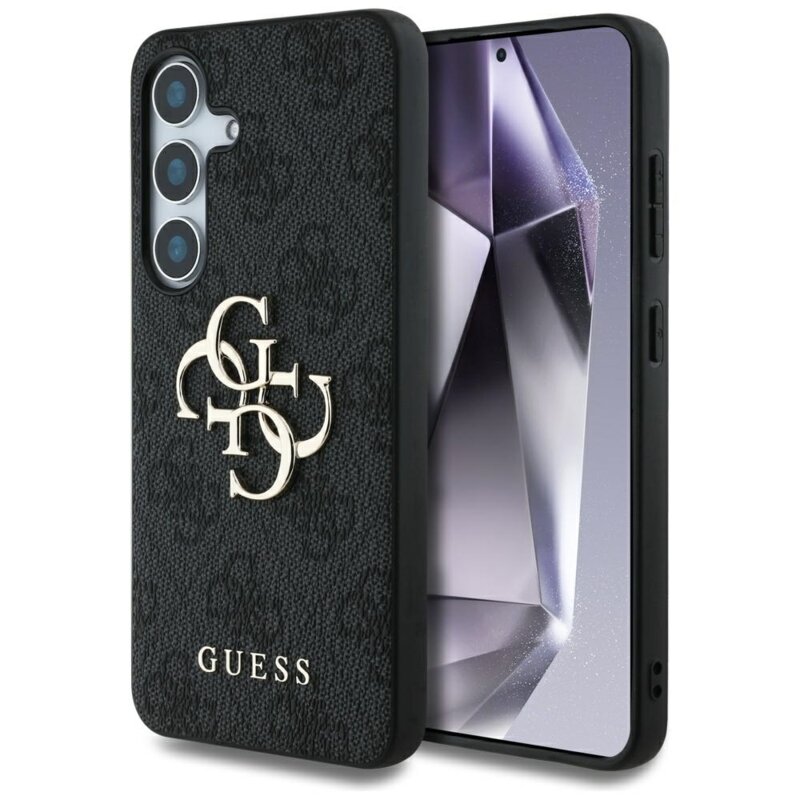 Husa originala Guess Samsung Galaxy S25 Hardcase 4G Big Metal Logo, negru, GUHCS25S4GMGGR