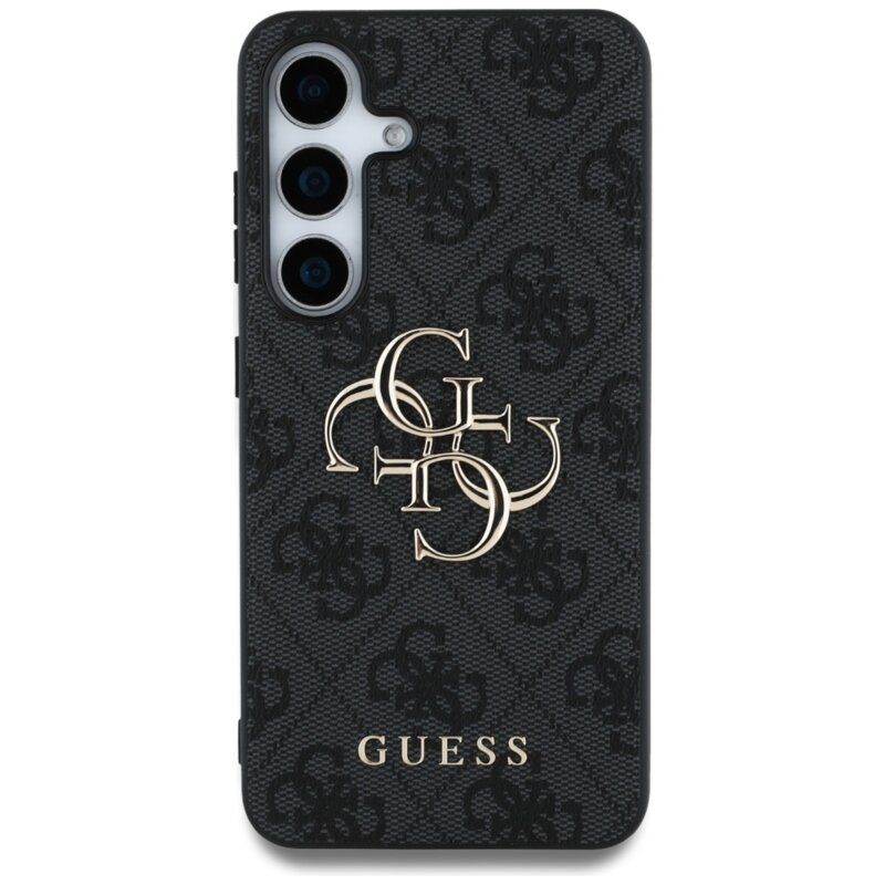 Husa originala Guess Samsung Galaxy S25 Hardcase 4G Big Metal Logo, negru, GUHCS25S4GMGGR