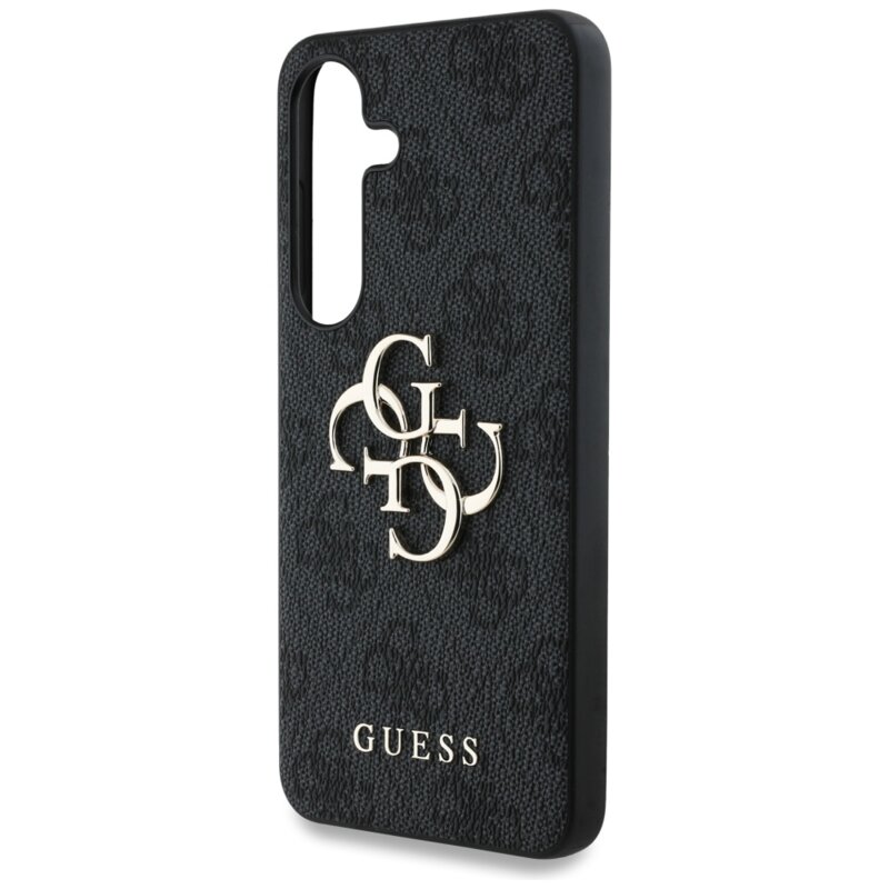 Husa originala Guess Samsung Galaxy S25 Hardcase 4G Big Metal Logo, negru, GUHCS25S4GMGGR