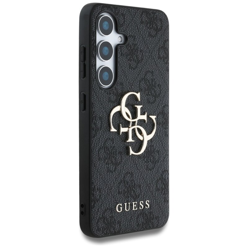 Husa originala Guess Samsung Galaxy S25 Hardcase 4G Big Metal Logo, negru, GUHCS25S4GMGGR