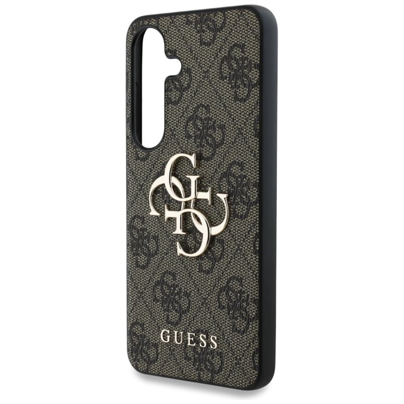 Husa originala Guess Samsung Galaxy S25 Hardcase 4G Big Metal Logo, maro, GUHCS25S4GMGBR