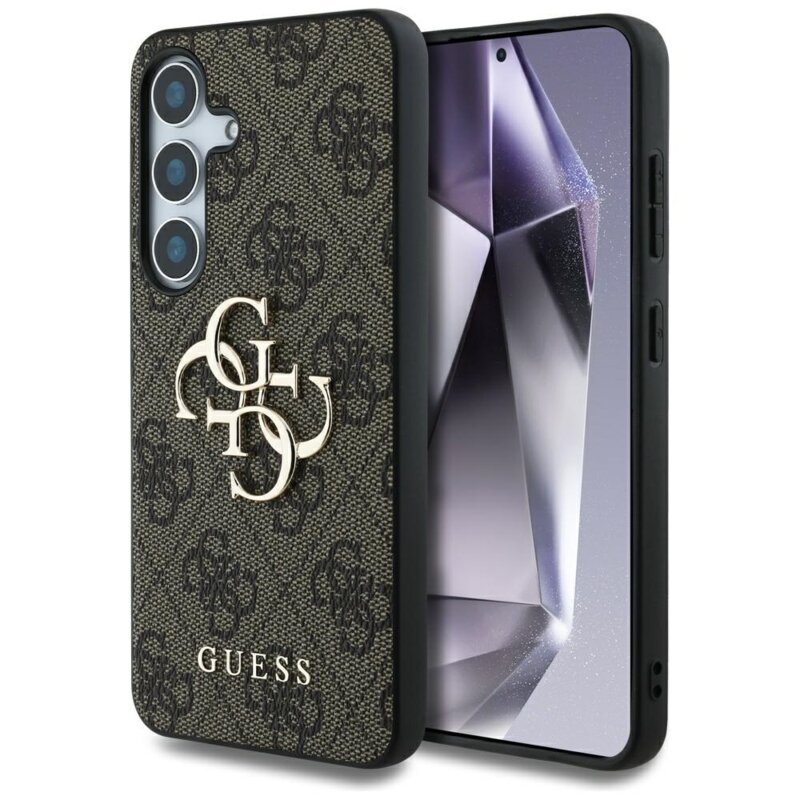 Husa originala Guess Samsung Galaxy S25 Plus Hardcase 4G Big Metal Logo, maro, GUHCS25M4GMGBR