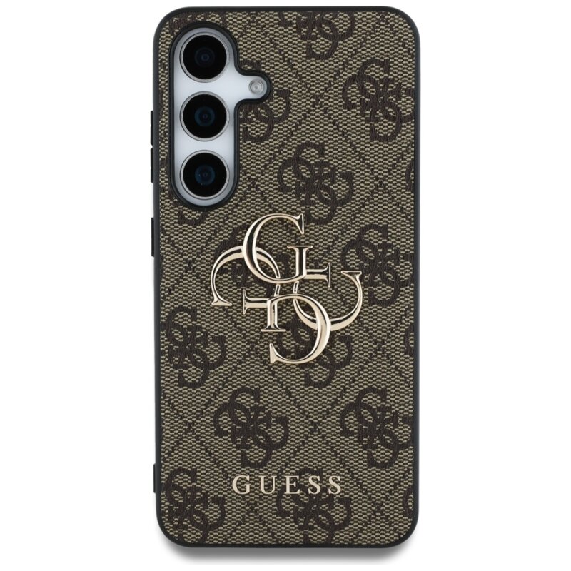 Husa originala Guess Samsung Galaxy S25 Plus Hardcase 4G Big Metal Logo, maro, GUHCS25M4GMGBR