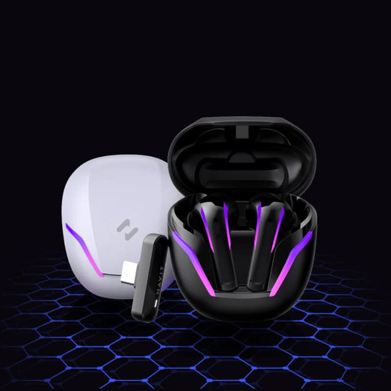 Casti gaming wireless, Bluetooth 5.3, RGB Havit TW970, negru