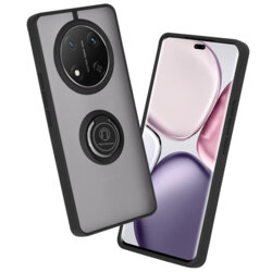Husa Honor X9c Techsuit Glinth cu inel suport stand magnetic, negru
