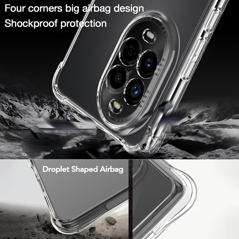 Husa Huawei nova 13 Pro Techsuit Shockproof Clear Silicone, transparenta