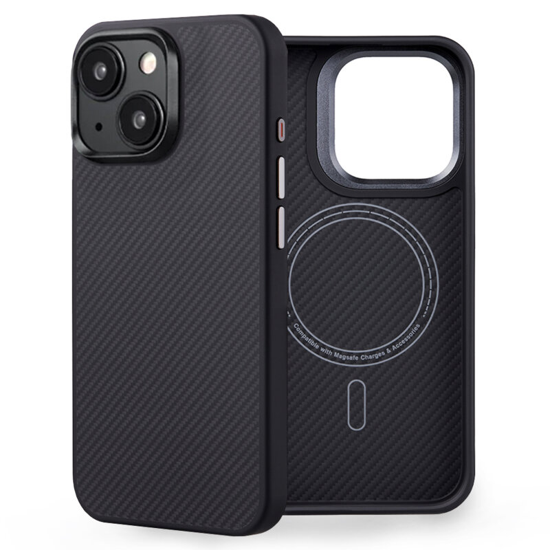 Husa iPhone 15 Plus Edizard Pro MagSafe Case, negru
