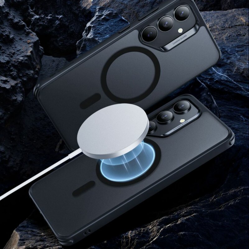 Husa Samsung Galaxy S25 Plus ESR Classic Hybrid HaloLock, negru frost