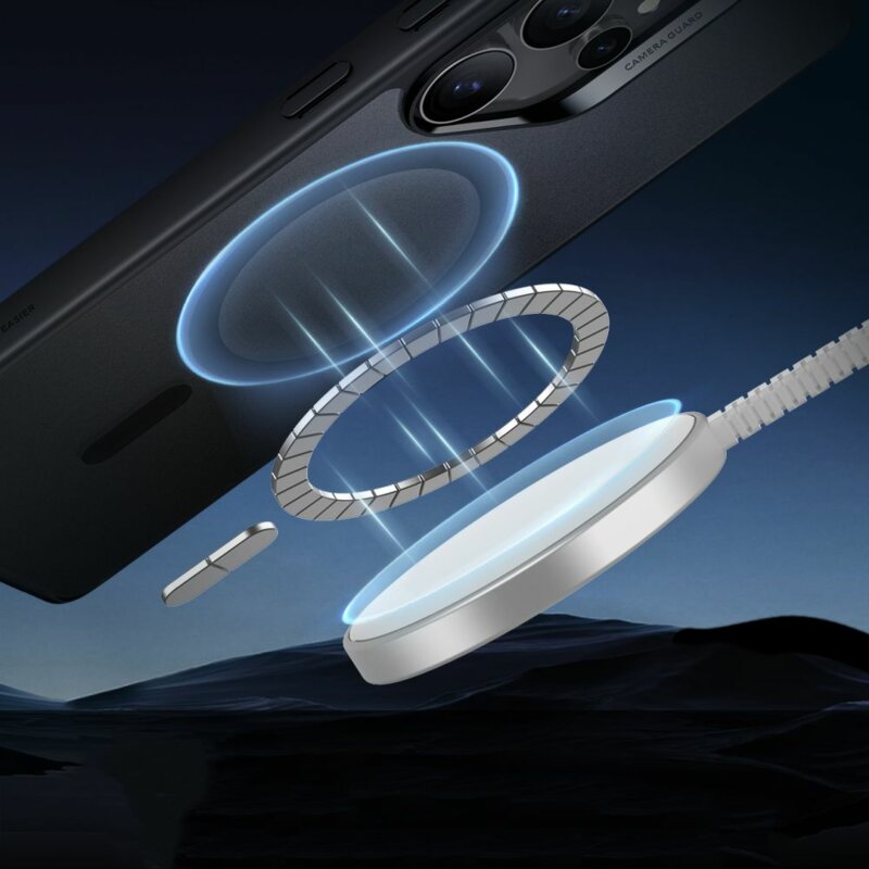 Husa Samsung Galaxy S25 Ultra ESR Classic Hybrid HaloLock, negru frost