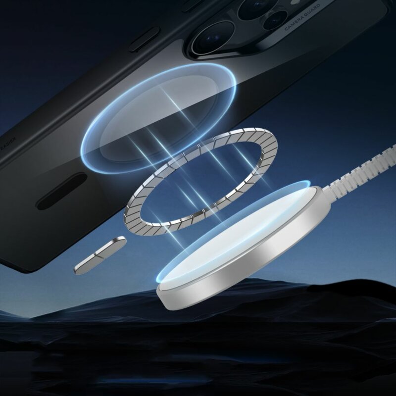 Husa Samsung Galaxy S25 Ultra ESR Classic Hybrid HaloLock, negru/transparenta