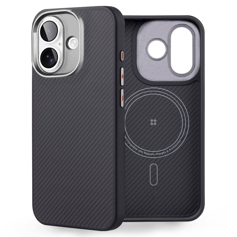 Husa iPhone 16 Plus Edizard Pro MagSafe Case, negru
