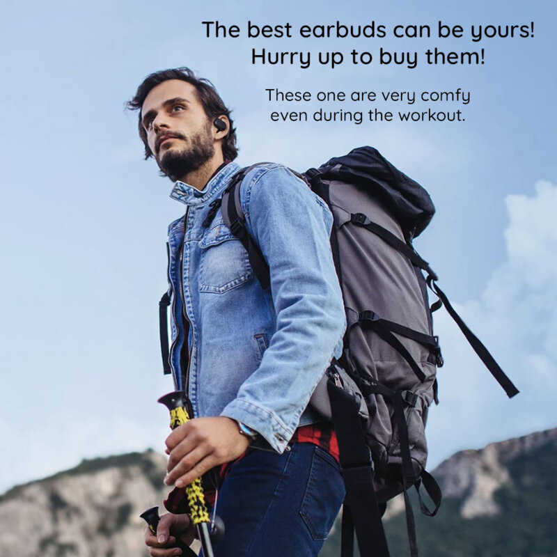 Casti sport Bluetooth TWS, in-ear, 500mAh Havit OWS914, bej