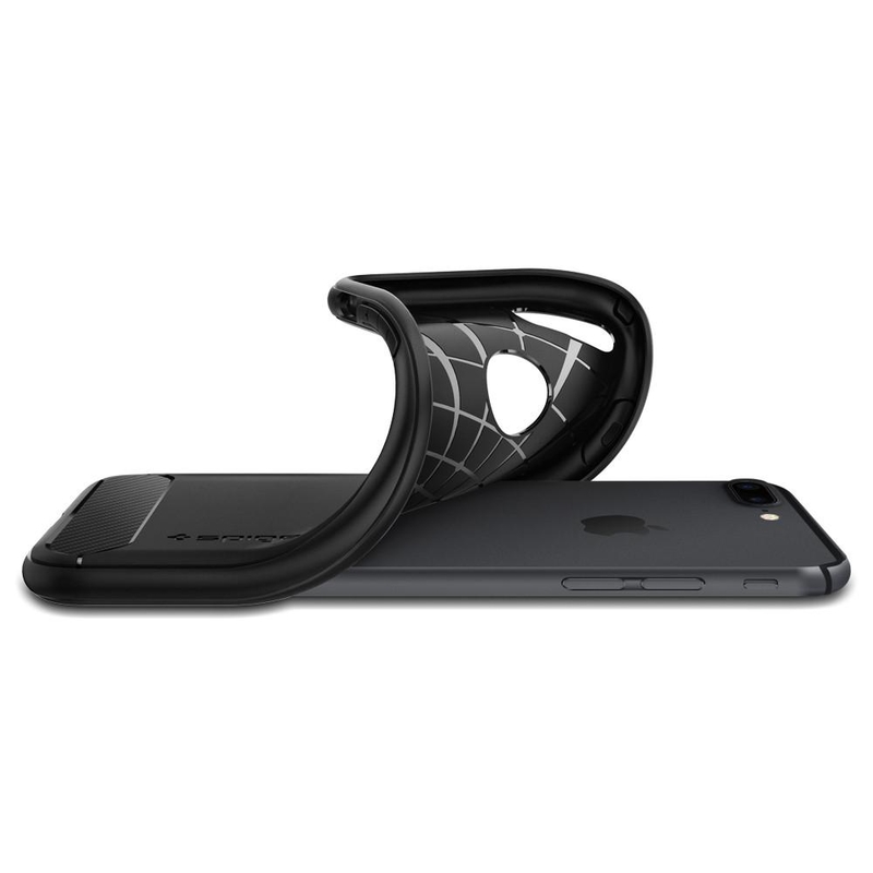 Husa Iphone 7 Plus Spigen Rugged Armor - Black