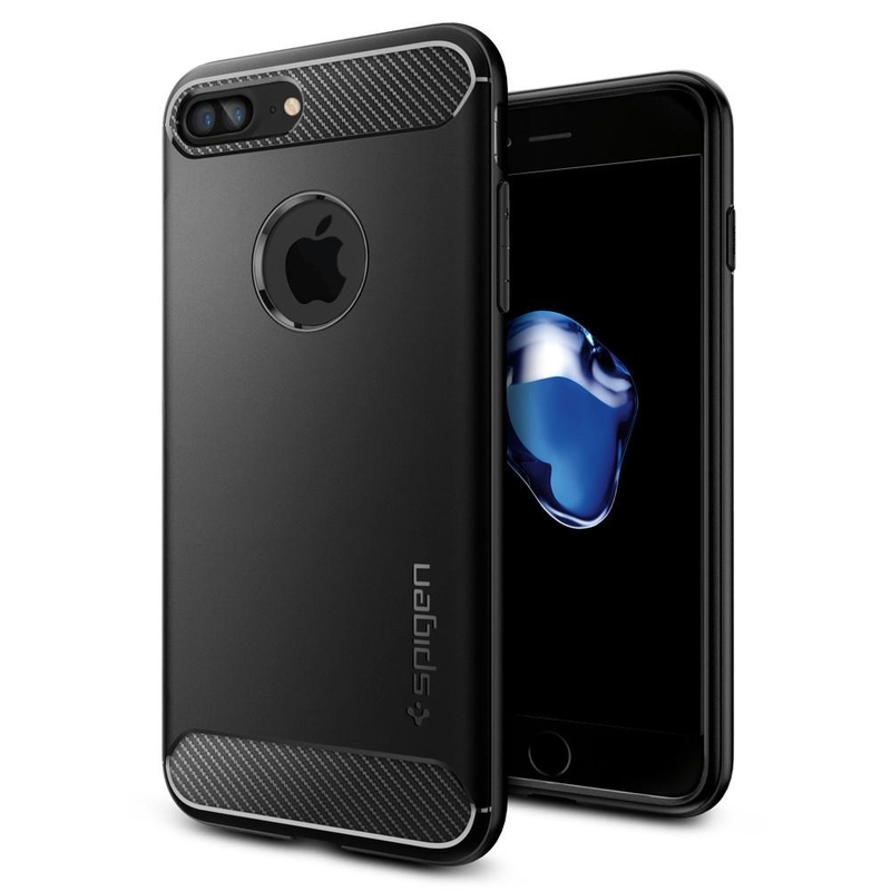 Husa Iphone 7 Plus Spigen Rugged Armor - Black