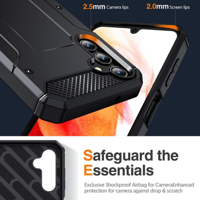 Husa Samsung Galaxy A56 5G Techsuit Hybrid Armor, negru
