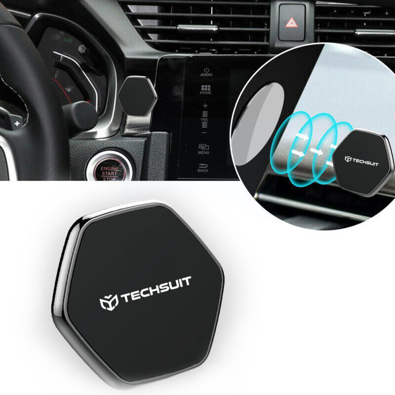 Suport telefon magnetic cu adeziv pentru bord, birou Techsuit, HOLD210-C