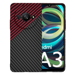 Husa Xiaomi Redmi A3x Techsuit Carbonite FiberShell, rosu inchis