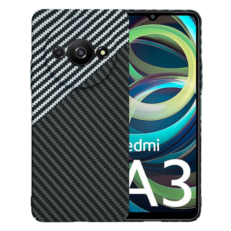 Husa Xiaomi Redmi A3x Techsuit Carbonite FiberShell, gri