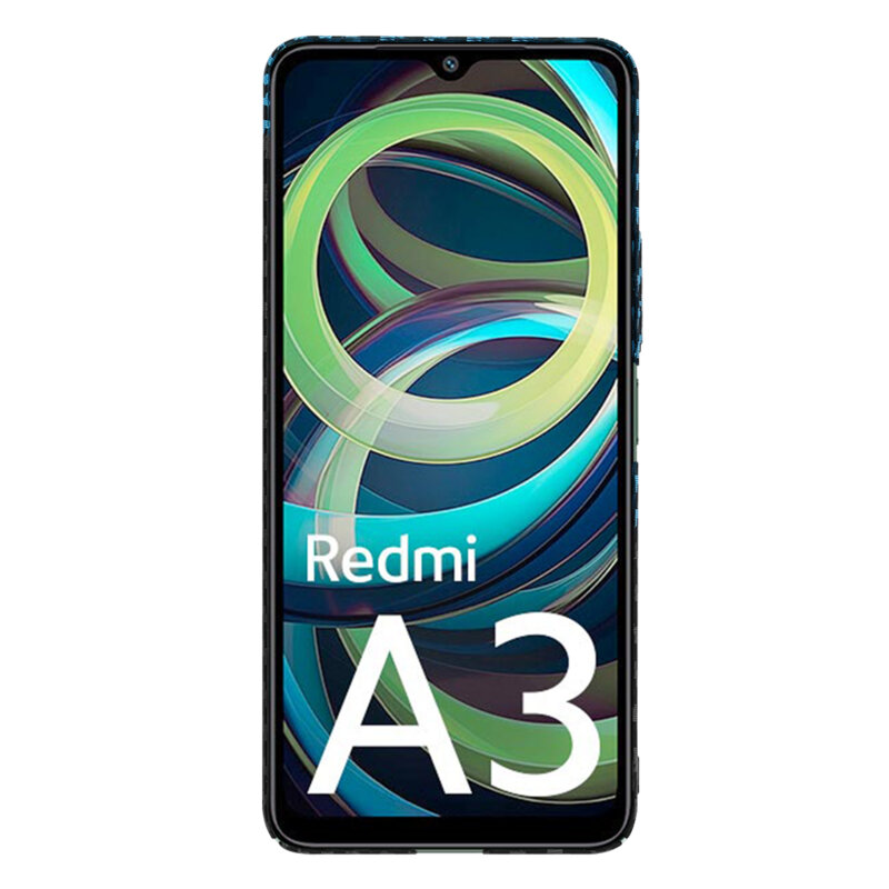 Husa Xiaomi Redmi A3x Techsuit Carbonite FiberShell, bleu