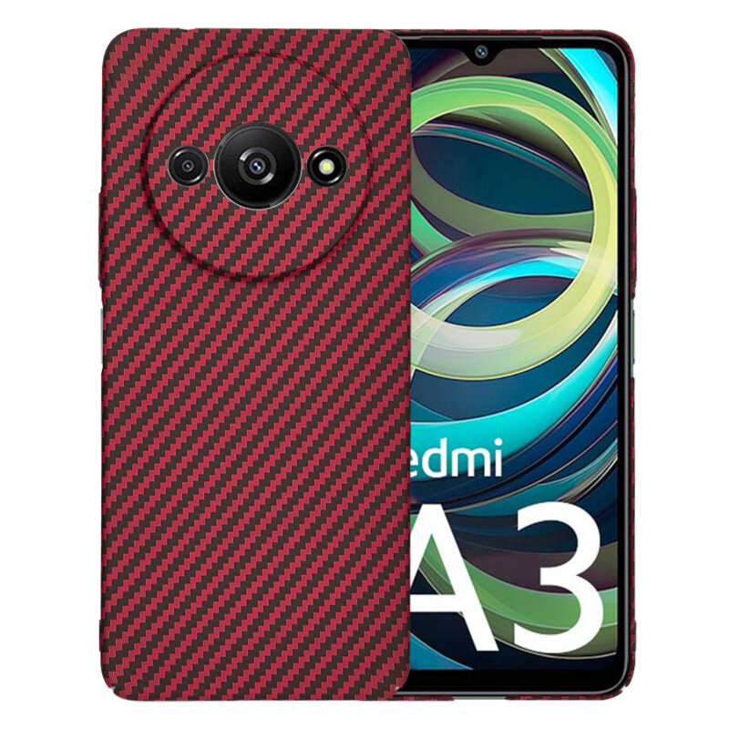 Husa Xiaomi Redmi A3x Techsuit Carbonite FiberShell, rosu