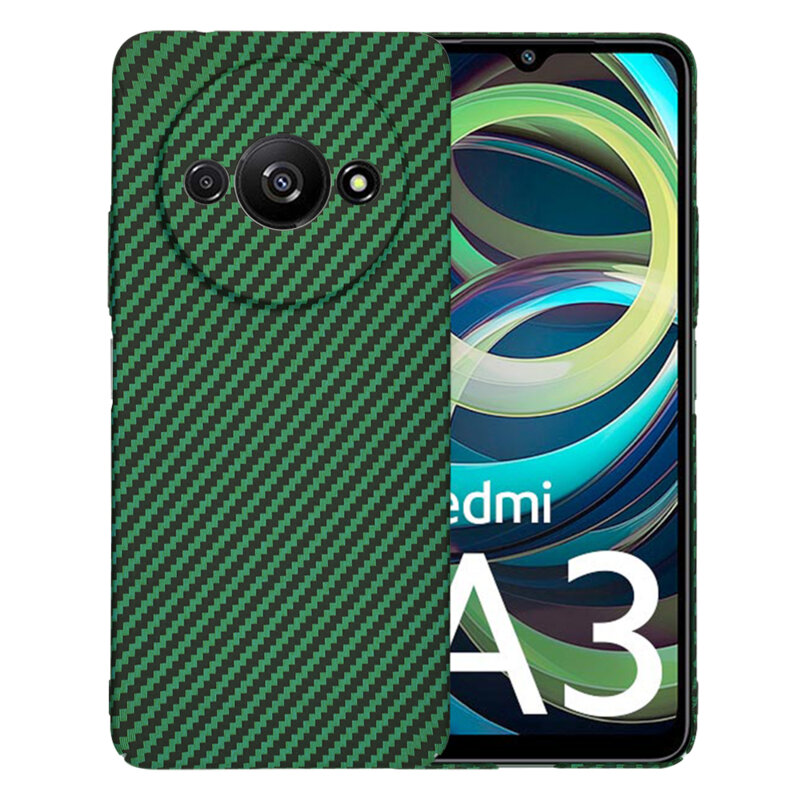 Husa Xiaomi Redmi A3x Techsuit Carbonite FiberShell, verde