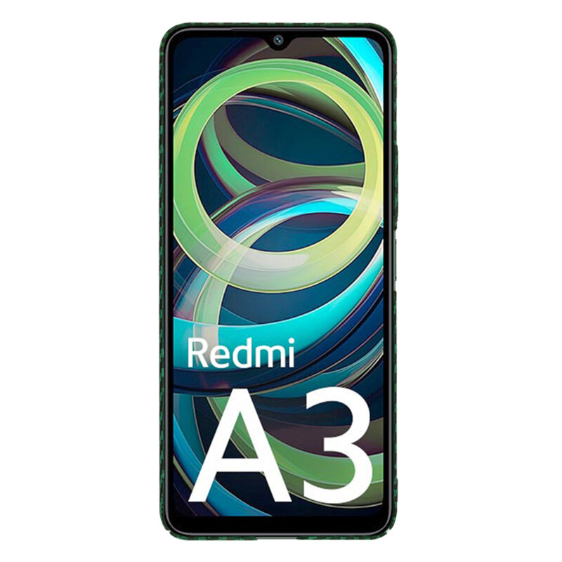 Husa Xiaomi Redmi A3x Techsuit Carbonite FiberShell, verde