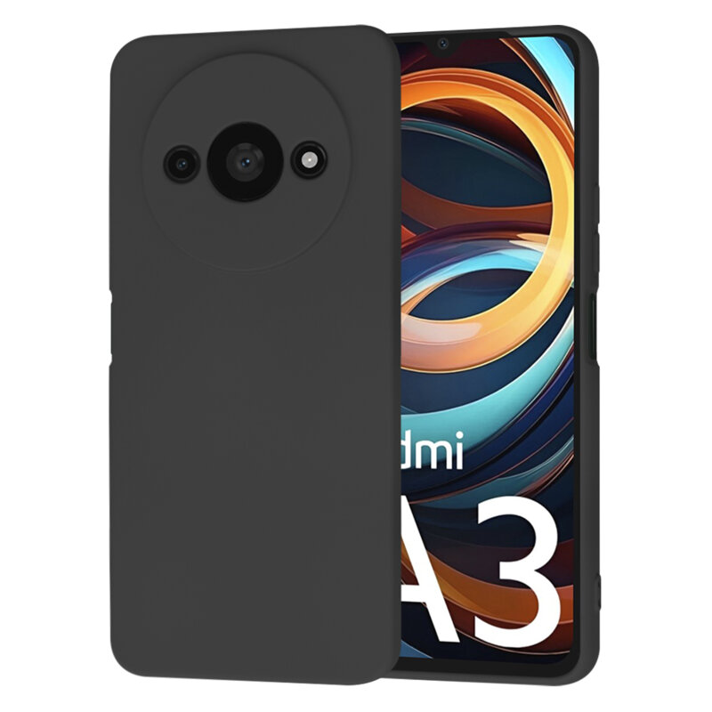 Husa silicon Xiaomi Redmi A3x Techsuit SoftFlex, negru