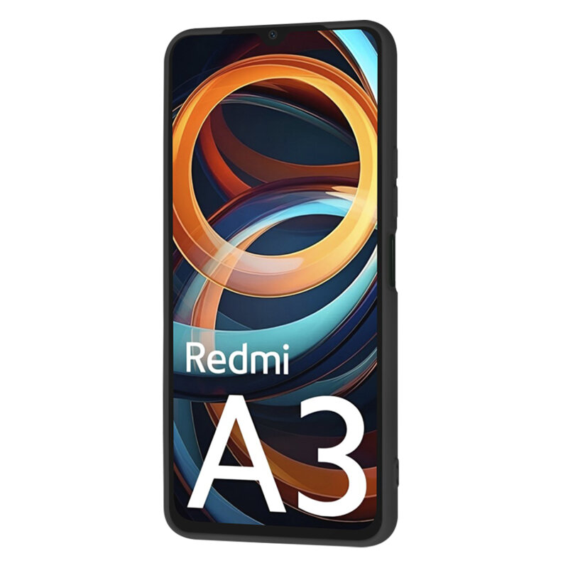 Husa silicon Xiaomi Redmi A3x Techsuit SoftFlex, negru