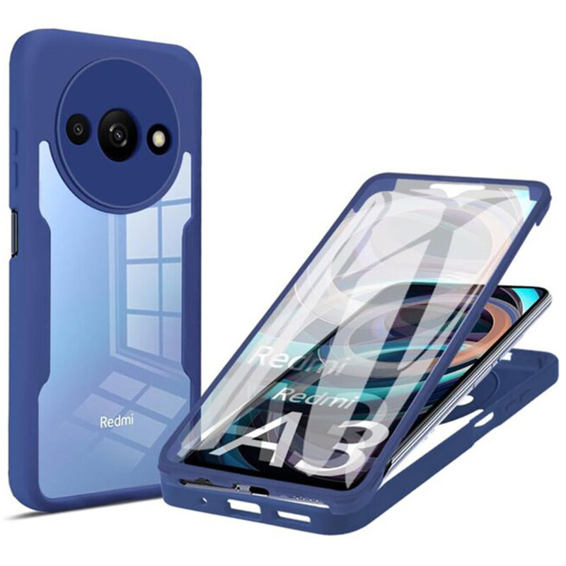 Husa 360° Xiaomi Redmi A3x Techsuit ColorVerse, albastru