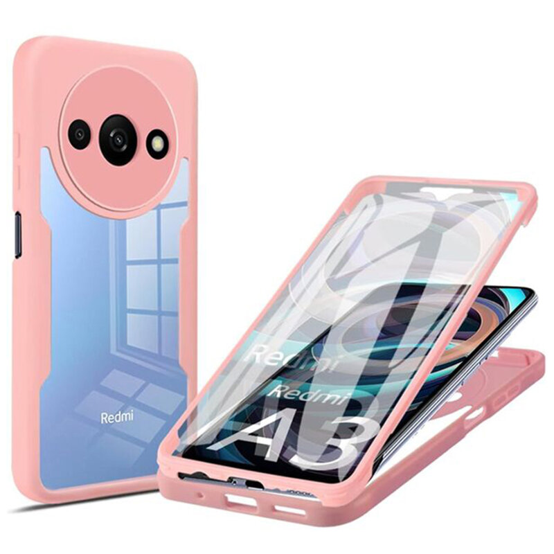 Husa 360° Xiaomi Redmi A3x Techsuit ColorVerse, roz