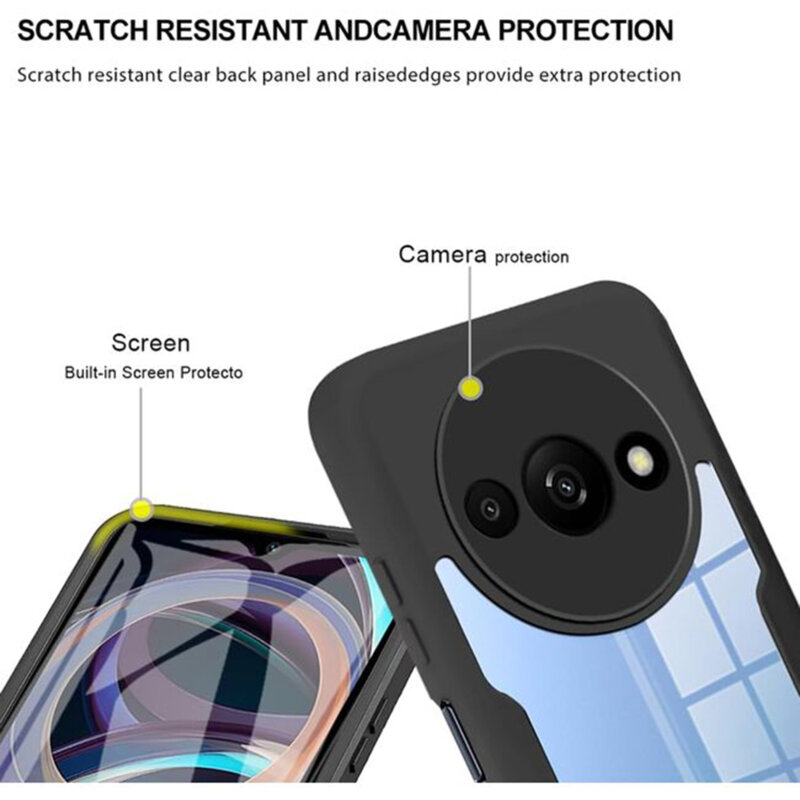 Husa 360° Xiaomi Redmi A3x Techsuit ColorVerse, negru